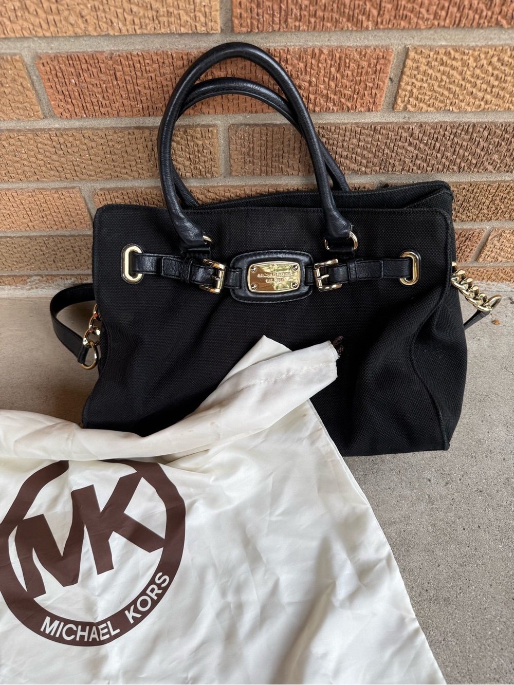 Michael Kors Brown Shoulder Bag with Branded Interior